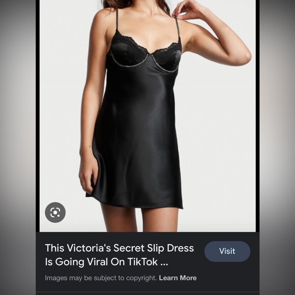 Viral Victorias Secret Slip Dress🐈‍⬛💎 - Picture 1 of 6